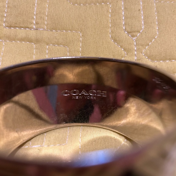 Coach Ladies Black and White bangle bracelet. - Picture 2 of 5